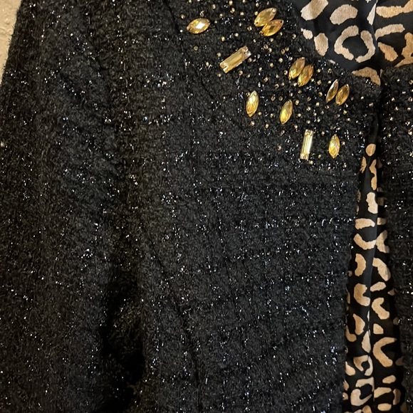 Chicos Rhinestone Collared Jacket size 0 - Picture 3 of 9